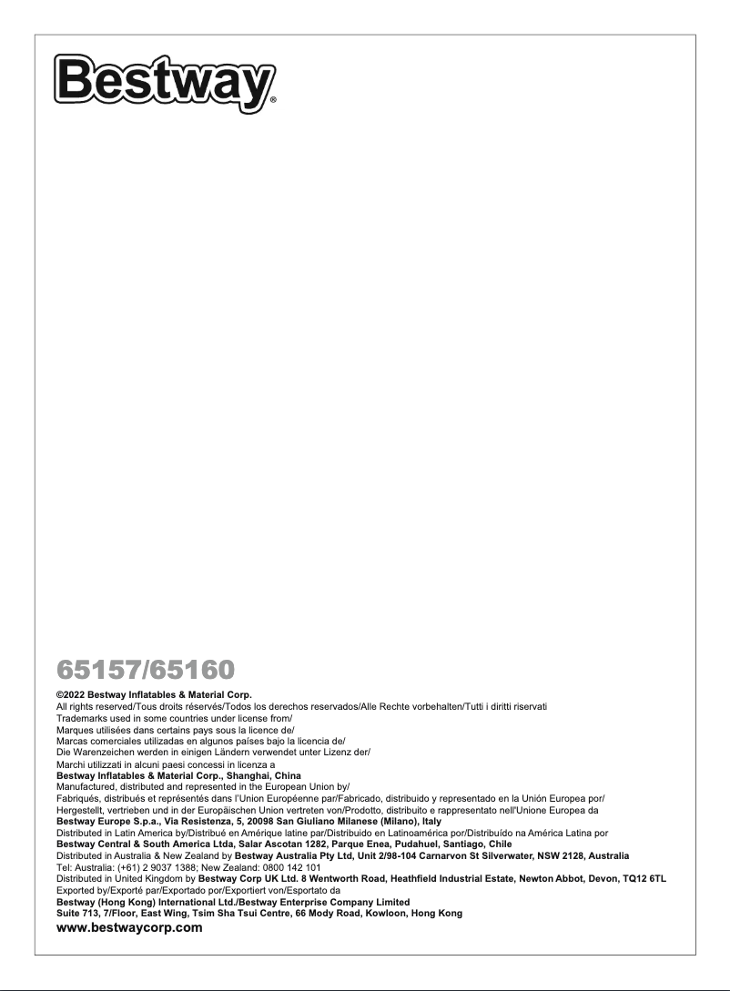 Image de la première page du manuel de l'appareil 65160