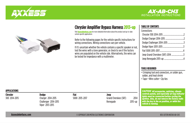 Página 1 del manual Manual de usuario AXESS AX-AB-CH3