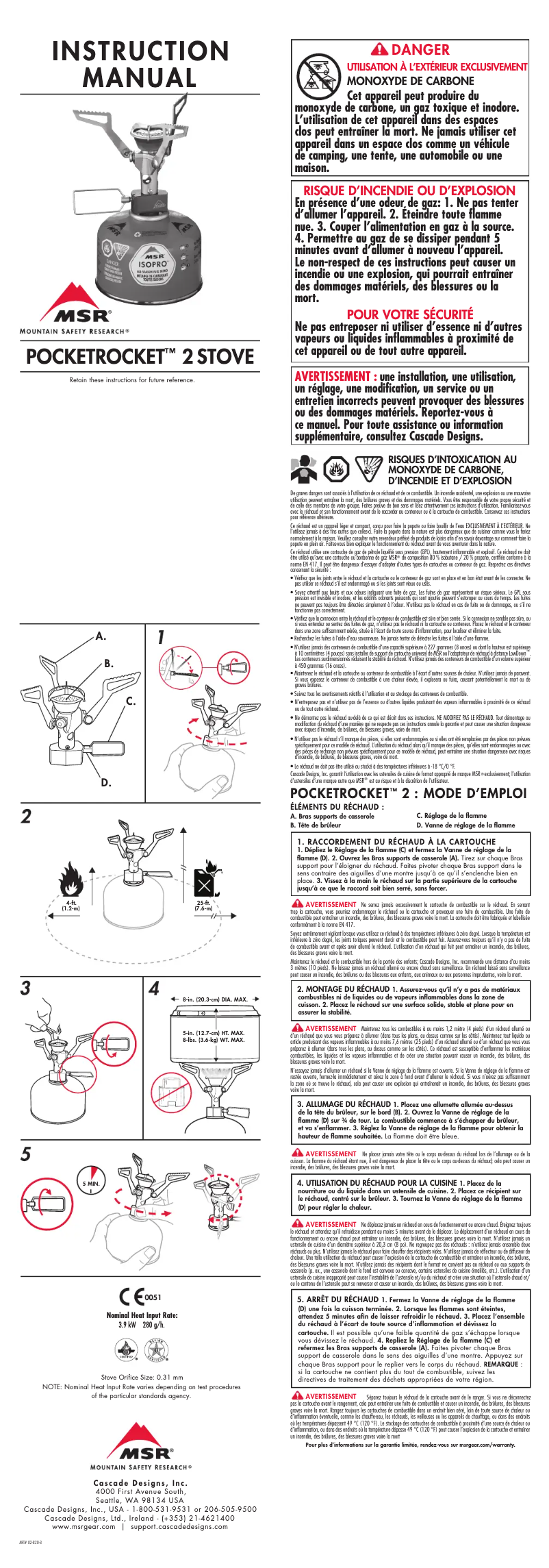 Image de la première page du manuel de l'appareil PocketRocket 2