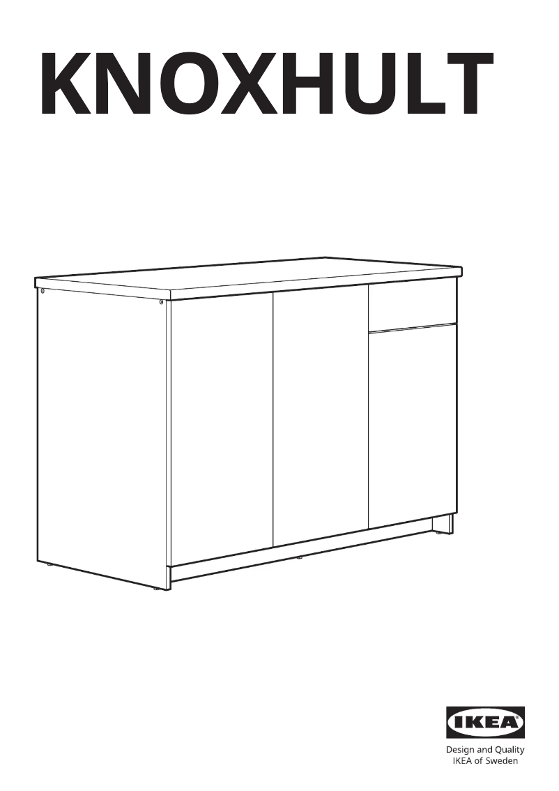 Imagen de la primera página del manual del dispositivo KNOXHULT 103.342.39