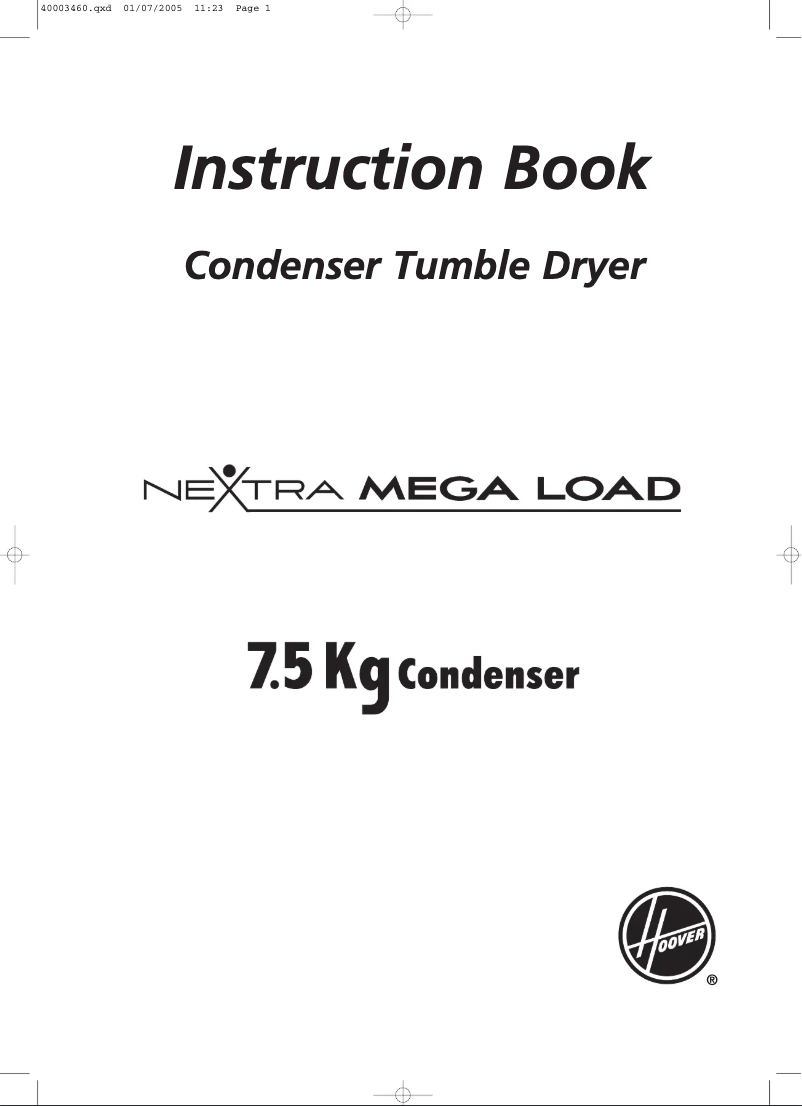 Page 1 de la notice Manuel utilisateur Hoover HNC 175-80