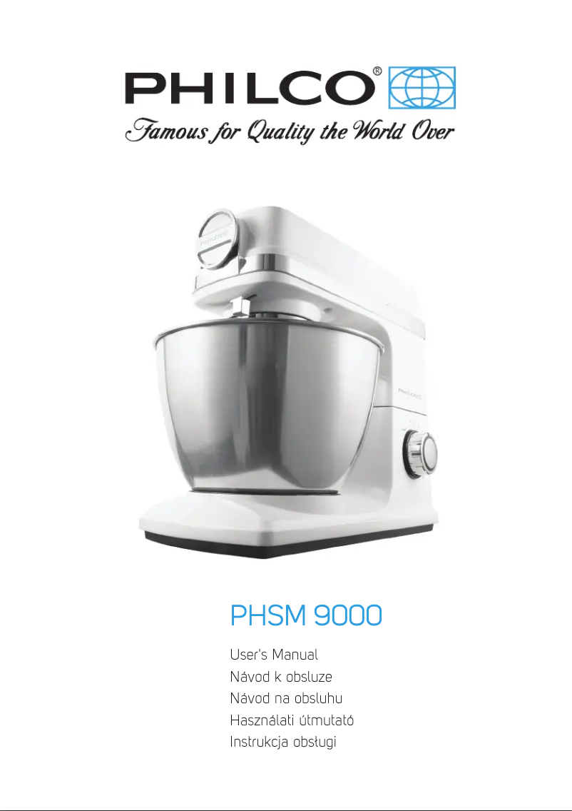 Page n°1 - Manuel utilisateur Philco PHSM 9000