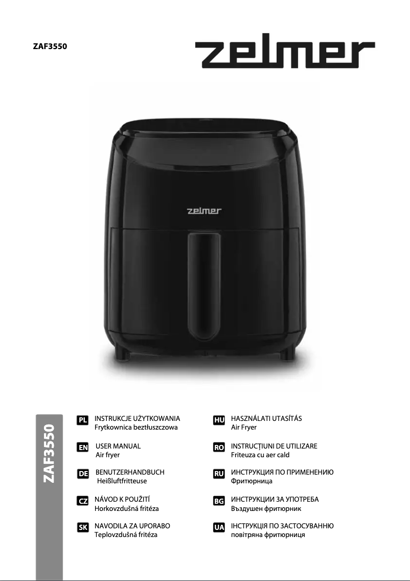 Page 1 de la notice Manuel utilisateur Zelmer ZAF3550