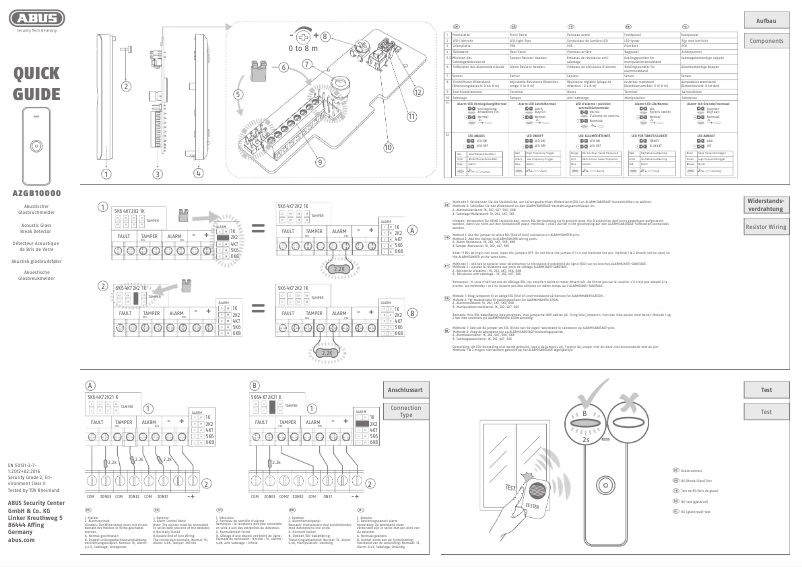 Page n°1 - Manuel utilisateur Abus AZGB10000