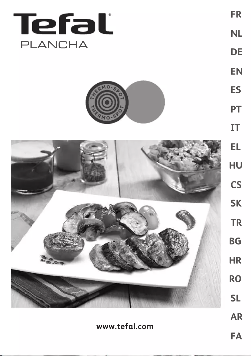 Page 1 de la notice Manuel utilisateur Tefal Plancha Valencia CB6718