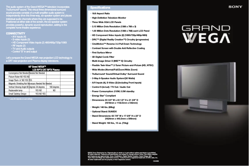 Image de la première page du manuel de l'appareil KF-60DX100