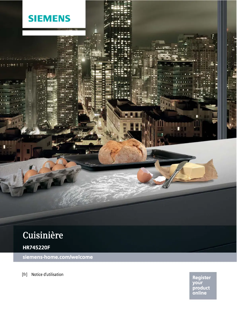 Page 1 de la notice Manuel utilisateur Siemens HR745220F