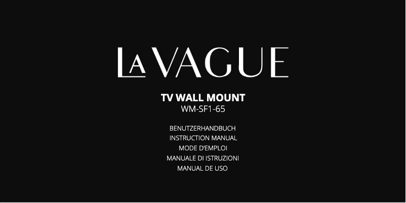 Image de la première page du manuel de l'appareil WM-SF1-65