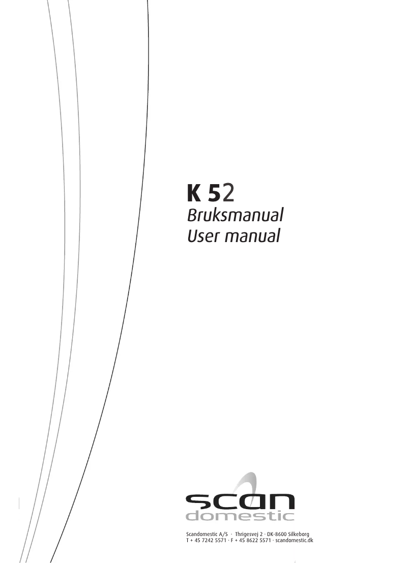 Página 1 del manual Manual de usuario Scandomestic K 52