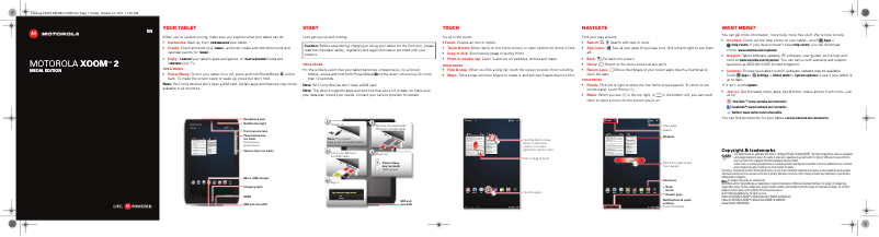 Page 1 de la notice Guide d'installation Motorola XYBOARD 8.2
