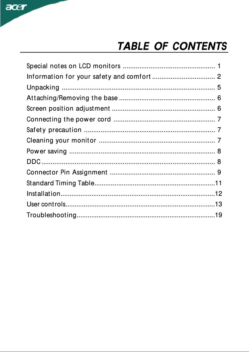 Imagen de la primera página del manual del dispositivo P235H
