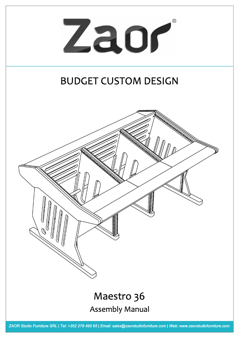 Image de la première page du manuel de l'appareil Maestro 36