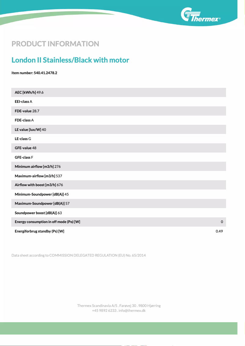 Image de la première page du manuel de l'appareil London II