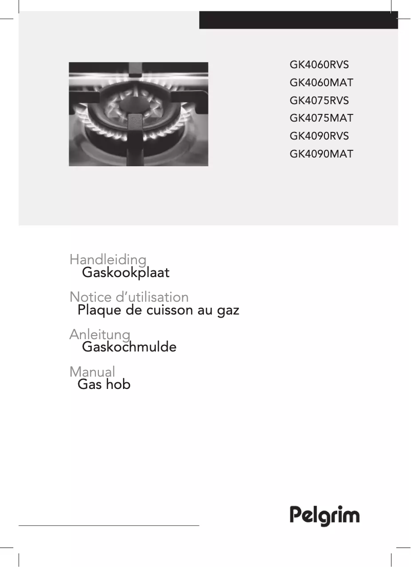 Page 1 de la notice Manuel utilisateur Pelgrim GK4090MAT