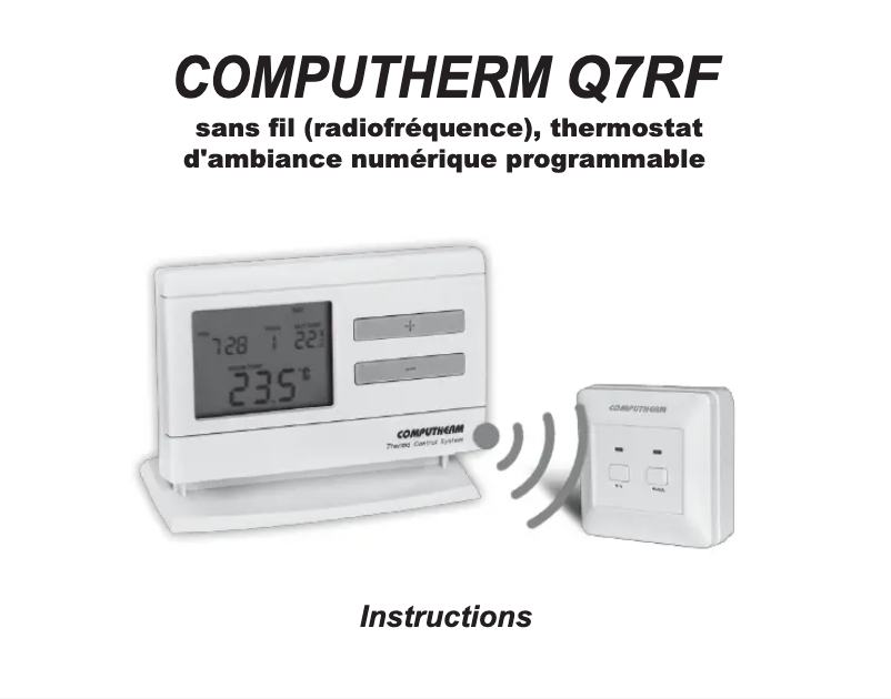Page 1 de la notice Manuel utilisateur Computherm Q7 RF