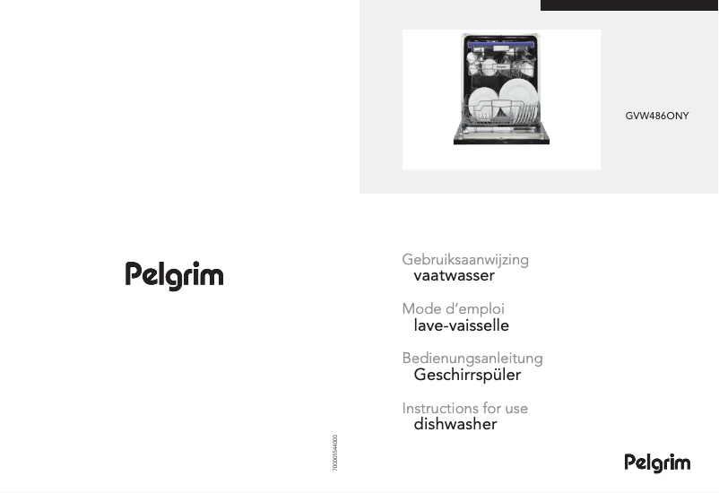 Page 1 de la notice Manuel utilisateur Pelgrim GVW486ONY