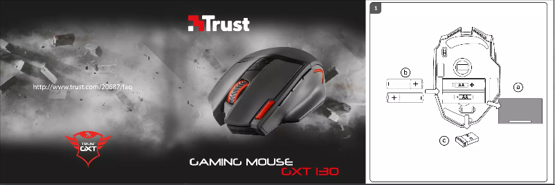 Page n°1 - Manuel utilisateur Trust GXT 130 Ranoo
