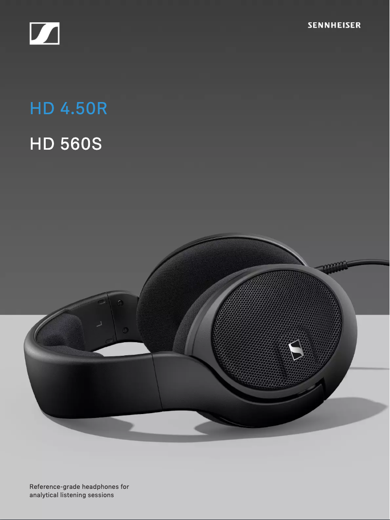 Page 1 de la notice Manuel utilisateur Sennheiser HD 560S
