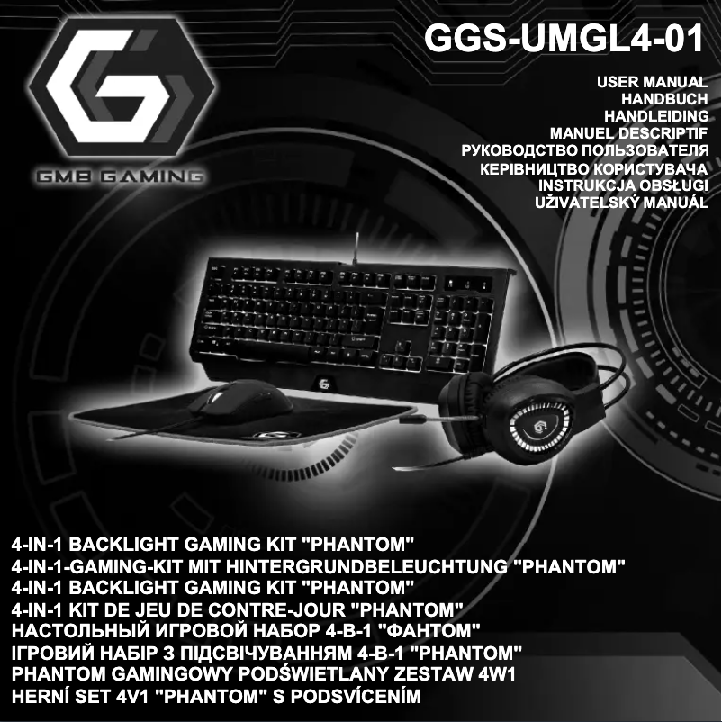 Página 1 del manual Manual de usuario GMB Gaming GGS-UMGL4-01