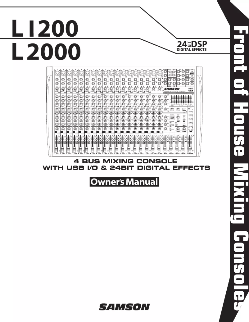 Image de la première page du manuel de l'appareil L1200