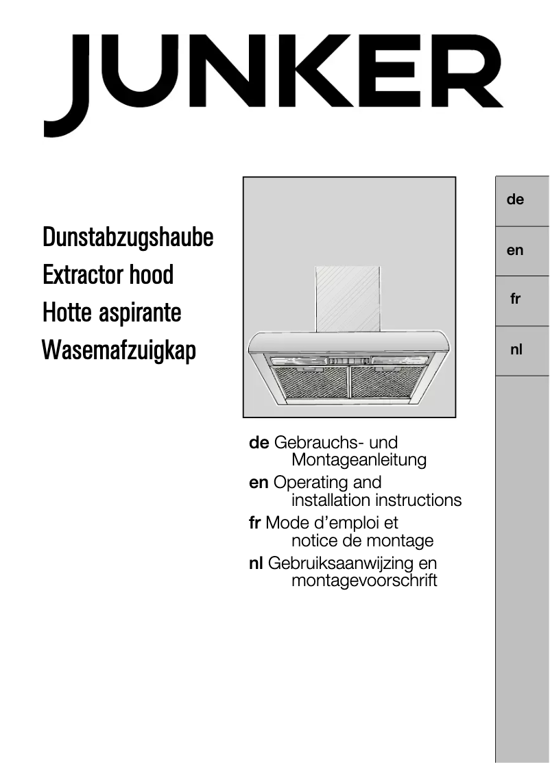 Image de la première page du manuel de l'appareil JD69BS50