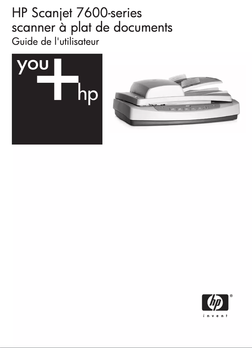 Page n°1 - Manuel utilisateur HP Scanjet 7650