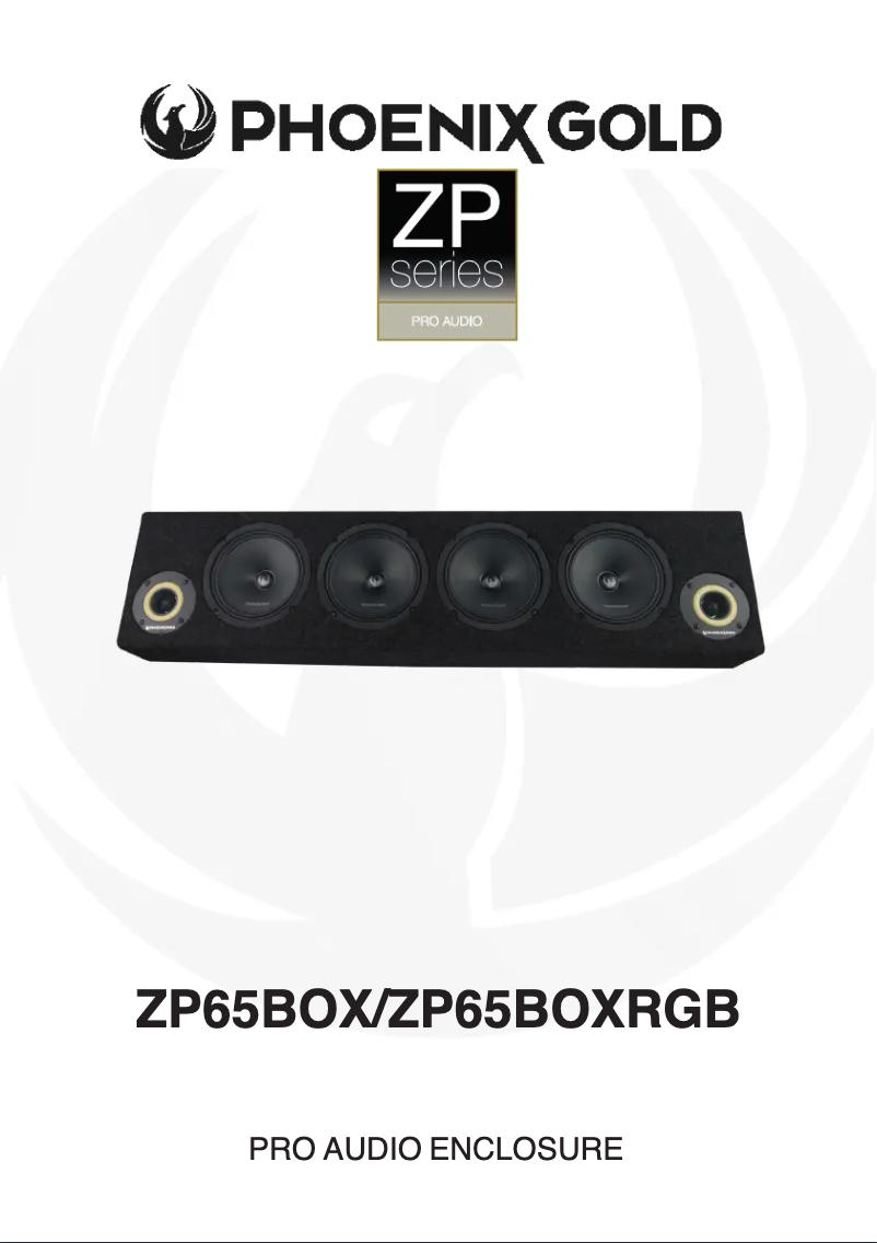 Image de la première page du manuel de l'appareil ZP65BOX