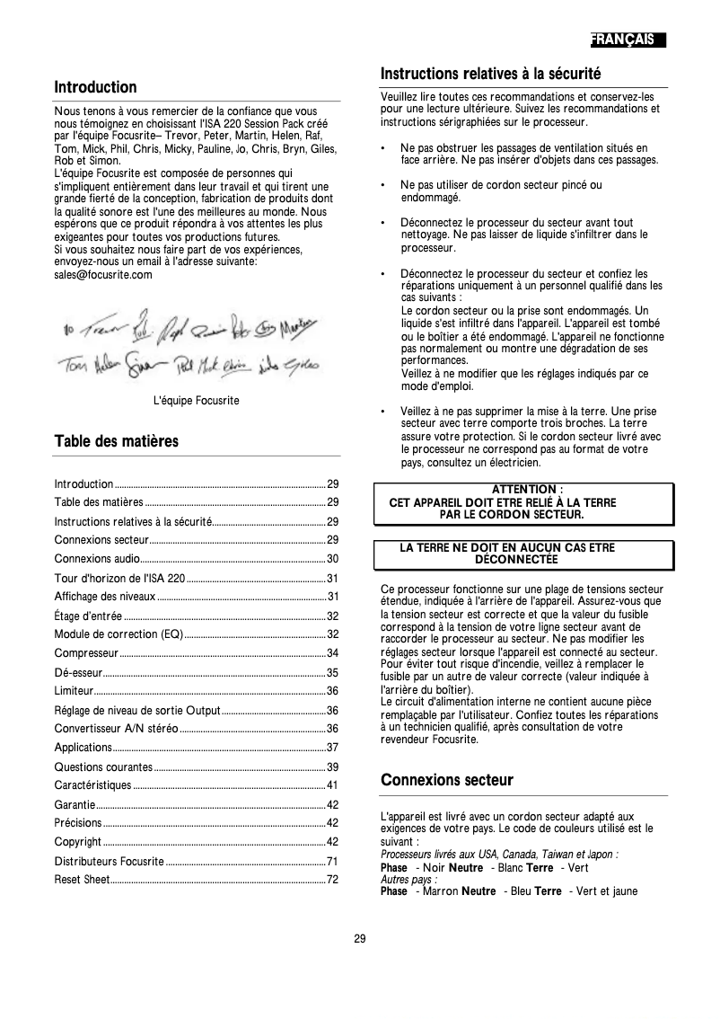 Página 1 del manual Manual de usuario Focusrite ISA 220