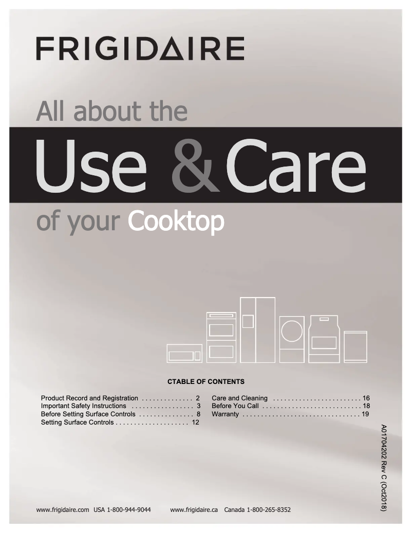 Image de la première page du manuel de l'appareil FFEC3625US