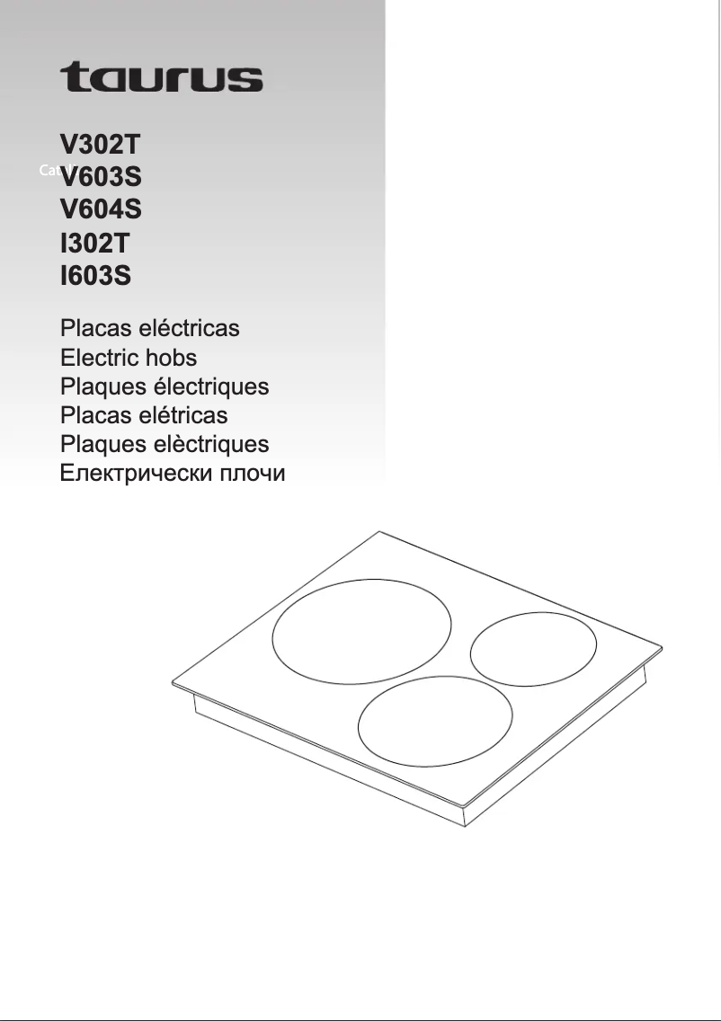 Page n°1 - Manuel utilisateur Taurus V603S
