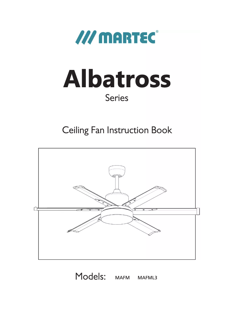 Image de la première page du manuel de l'appareil Albatross MAFML3