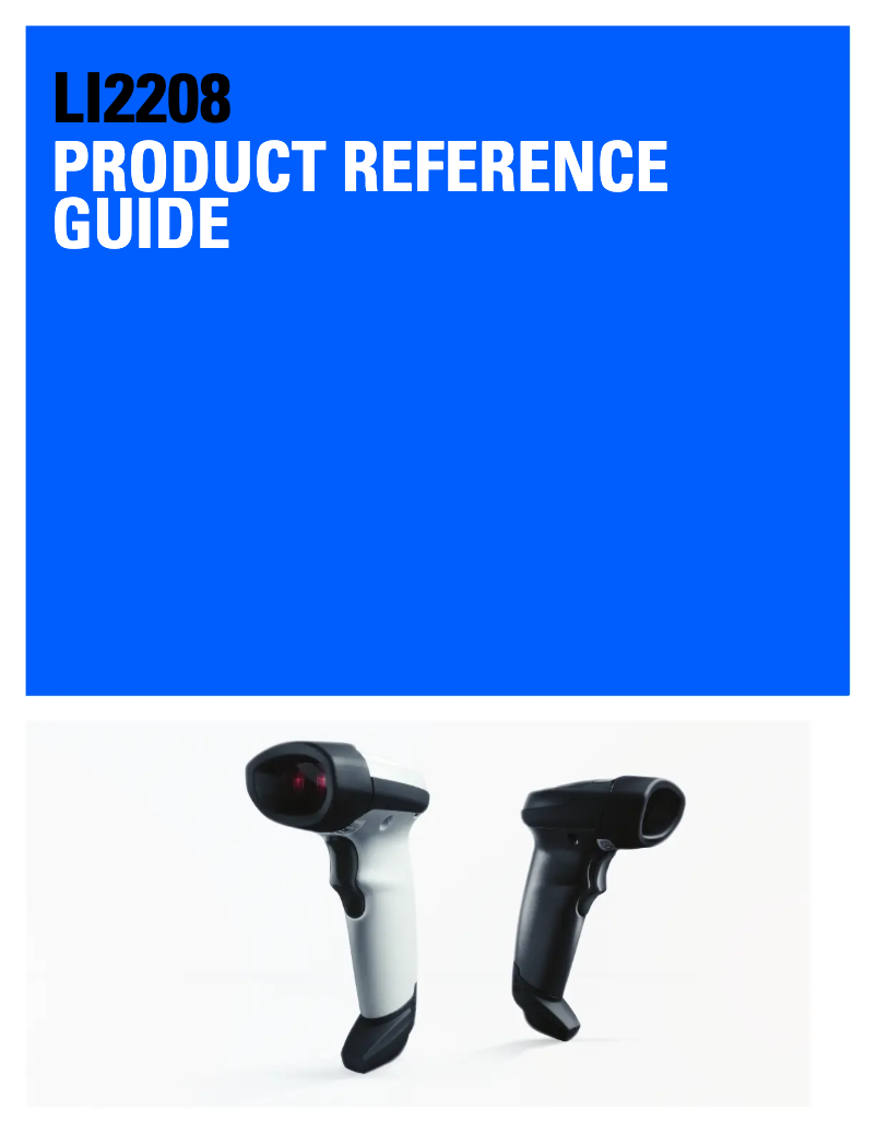 Page 1 of the manual User Manual Zebra LI2208