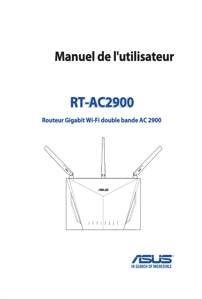 Page 1 de la notice Manuel utilisateur Asus RT-AC2900