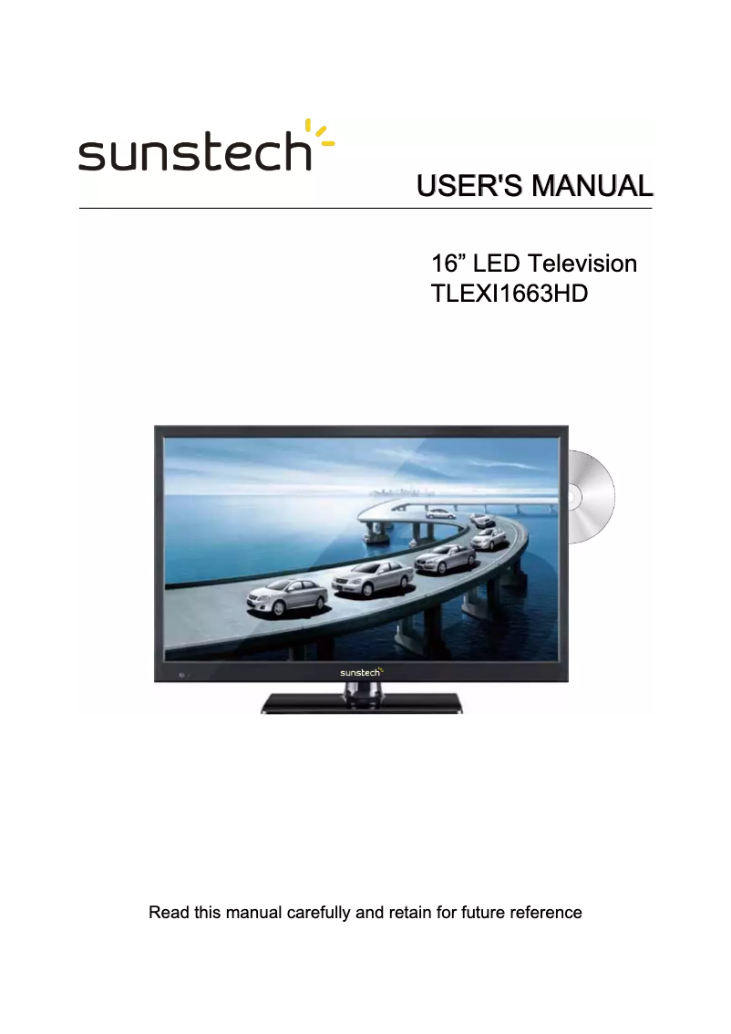 First page image of the manual for TLEXI1663HD