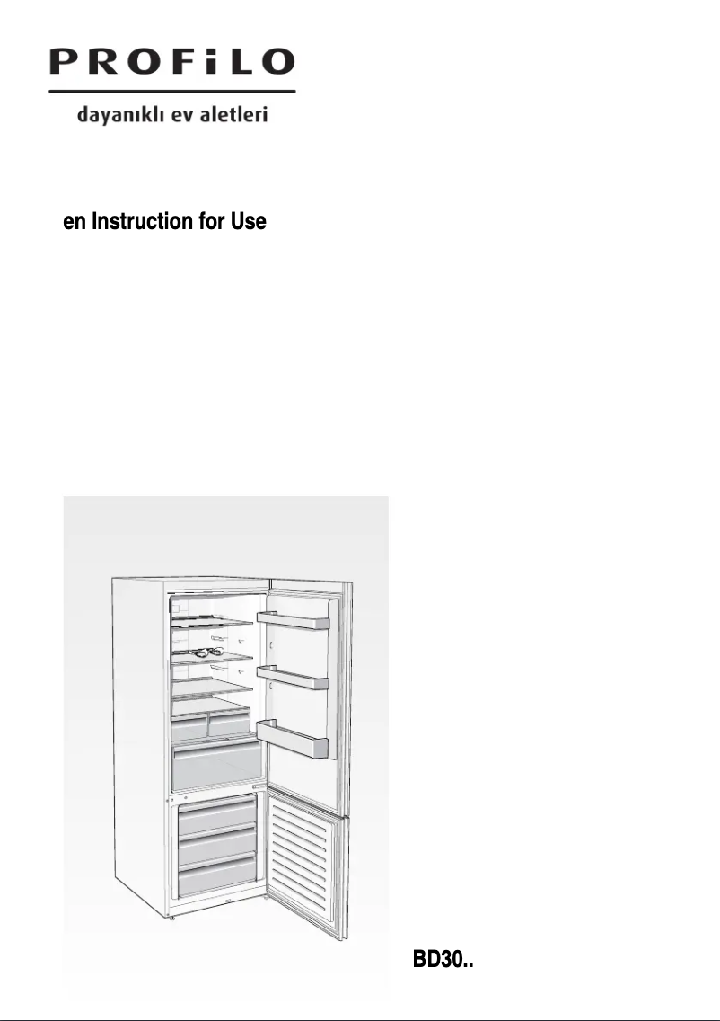 Page 1 de la notice Manuel utilisateur Profilo BD3056L3VN