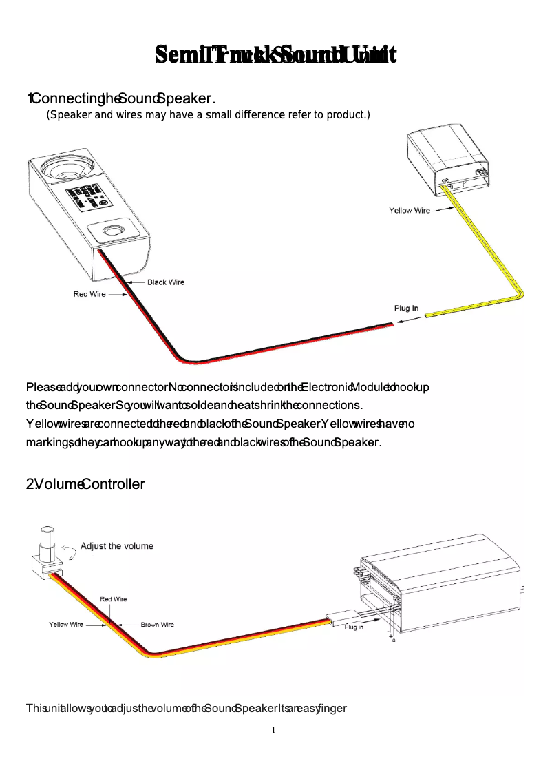 Page n°1 - Manuel utilisateur RC4WD VVV-S0074