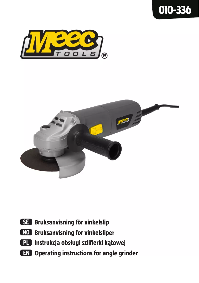 Page n°1 - Manuel utilisateur Meec Tools 010-336