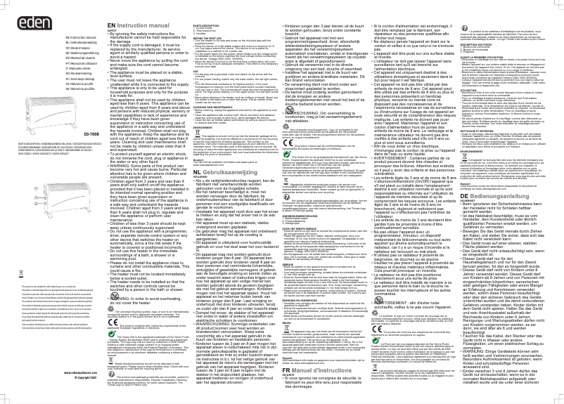 Página 1 del manual Manual de usuario TriStar ED-7008