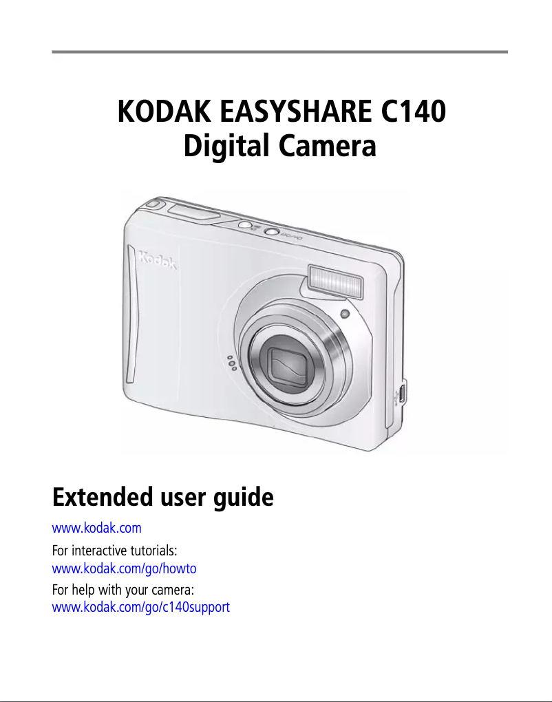 Page n°1 - Manuel utilisateur Kodak EasyShare C140