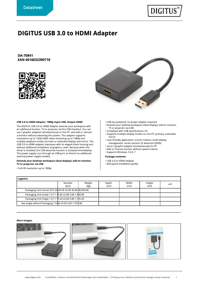 Image de la première page du manuel de l'appareil DA-70841