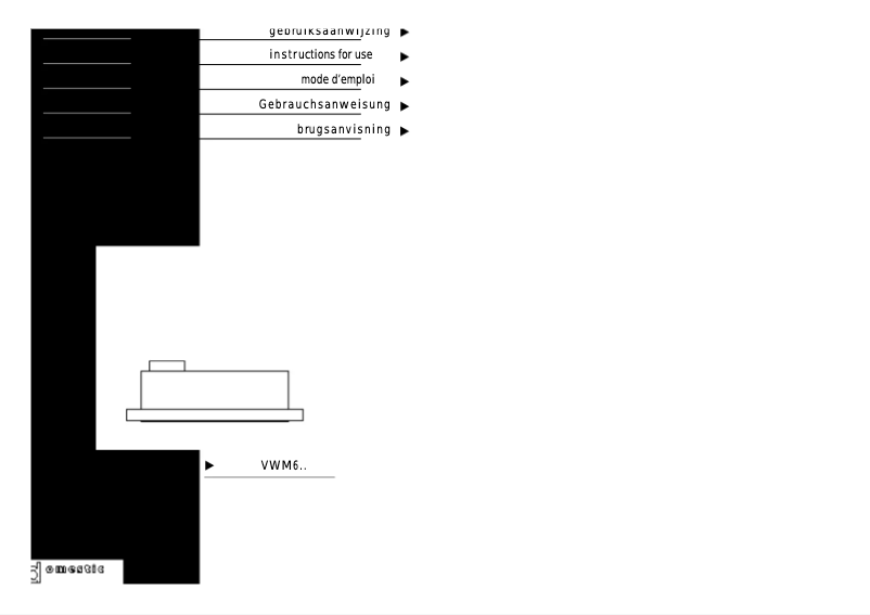 Page 1 of the manual User Manual Atag VWM611