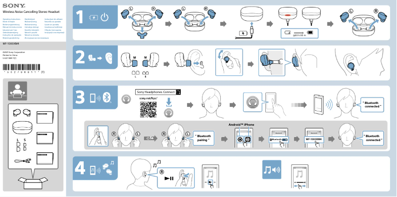 Image de la première page du manuel de l'appareil WF-1000XM4
