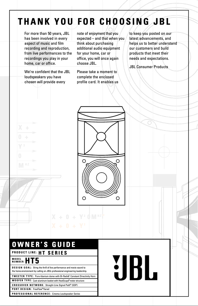 Image de la première page du manuel de l'appareil HT5