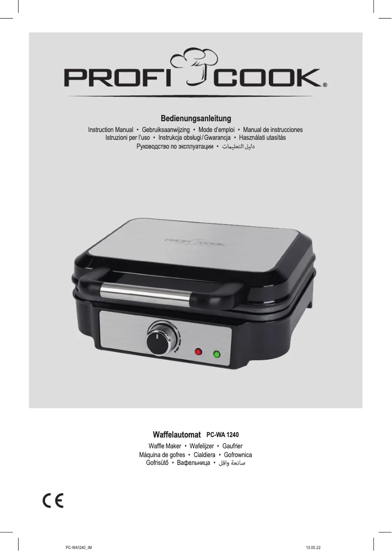 Page n°1 - Manuel utilisateur ProfiCook PC-WA 1240