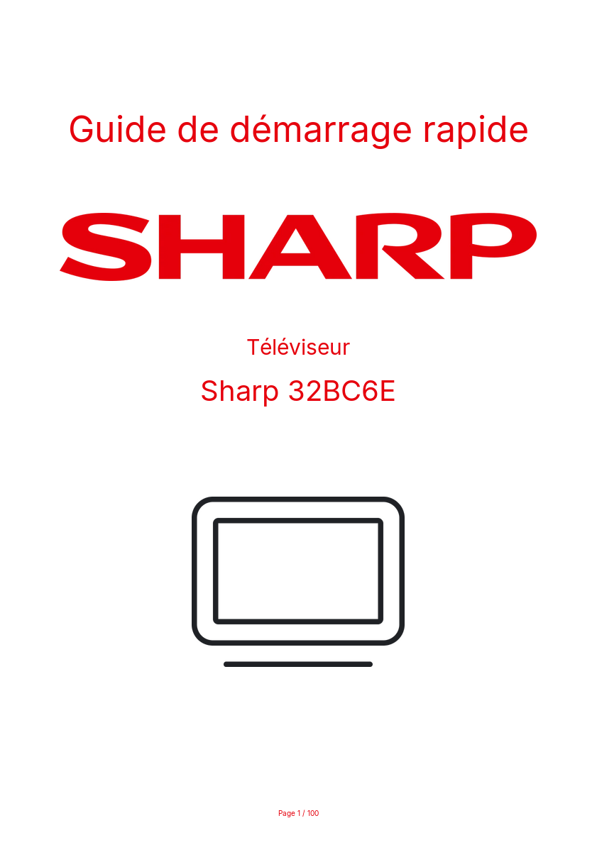 Image de la première page du manuel de l'appareil 32BC6E