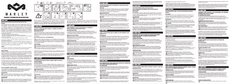 Page 1 de la notice Manuel utilisateur House of Marley Chant EM-JA009-MI