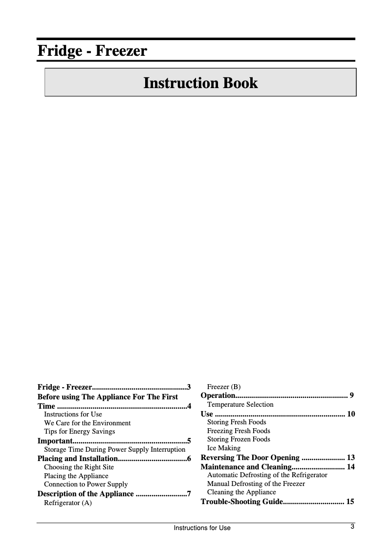 Page 1 de la notice Manuel utilisateur Gorenje RK4256W