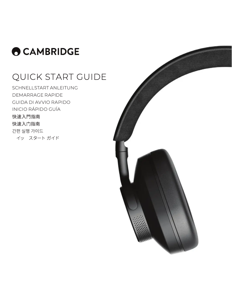 Page 1 de la notice Manuel utilisateur Cambridge Melomania P100