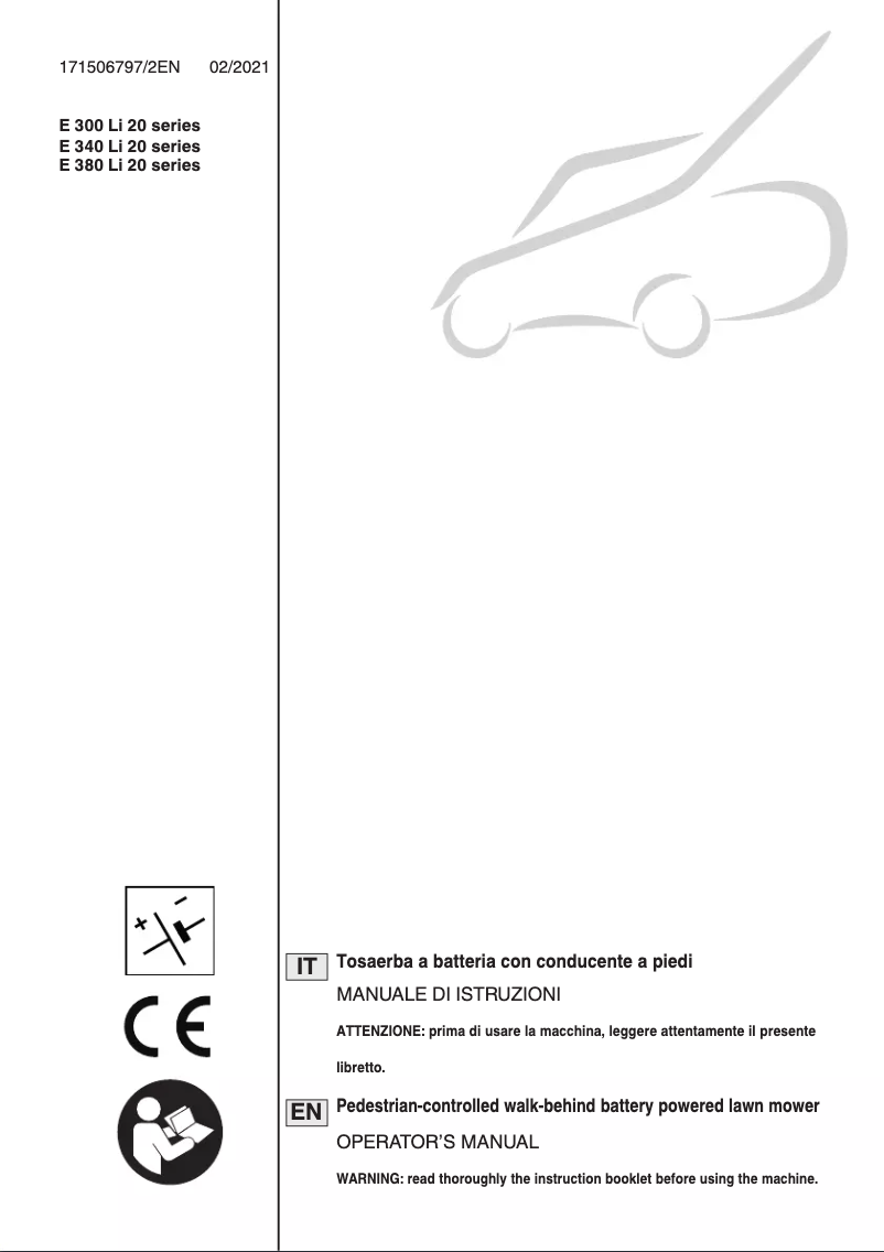 Page 1 de la notice Manuel utilisateur Mountfield Electress 38 Li