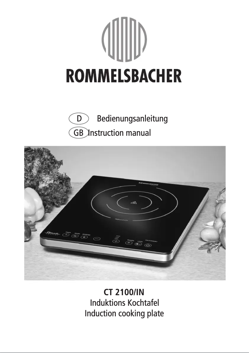 Página 1 del manual Manual de usuario Rommelsbacher CT 2100/IN